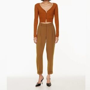 Wilfred Brown Dashwood Trousers with High Waist and Pleats EUC Rich Chestnut
